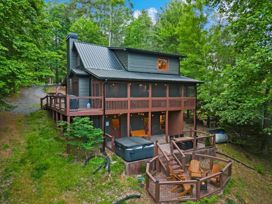 Lakeside Retreat Hot Tub Fishing Hiking Ellijay Extérieur photo